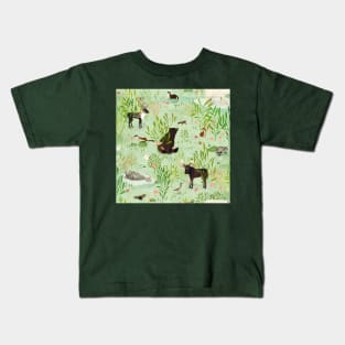 This wild life (Green) Kids T-Shirt